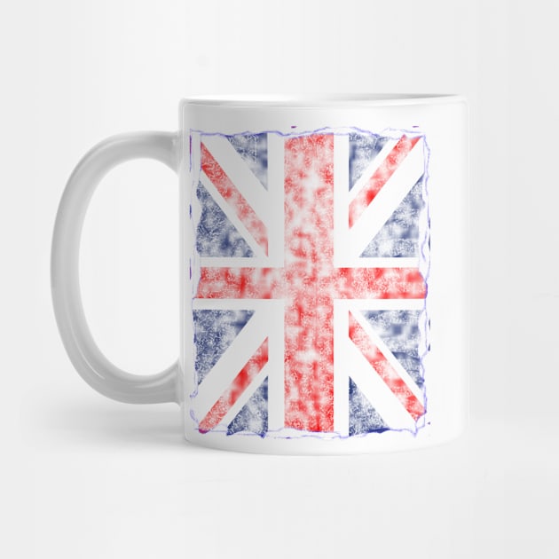 UK Flag England Union Jack Vintage Stressed United Kingdom by arcadetoystore